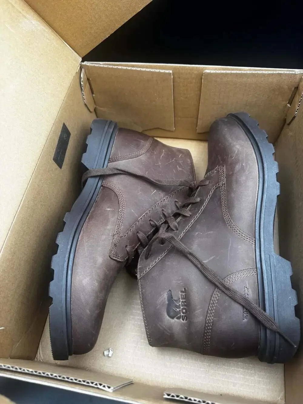 Sorel Men's Cyprus Boot WP Tobacco Blackened Brown Size 11